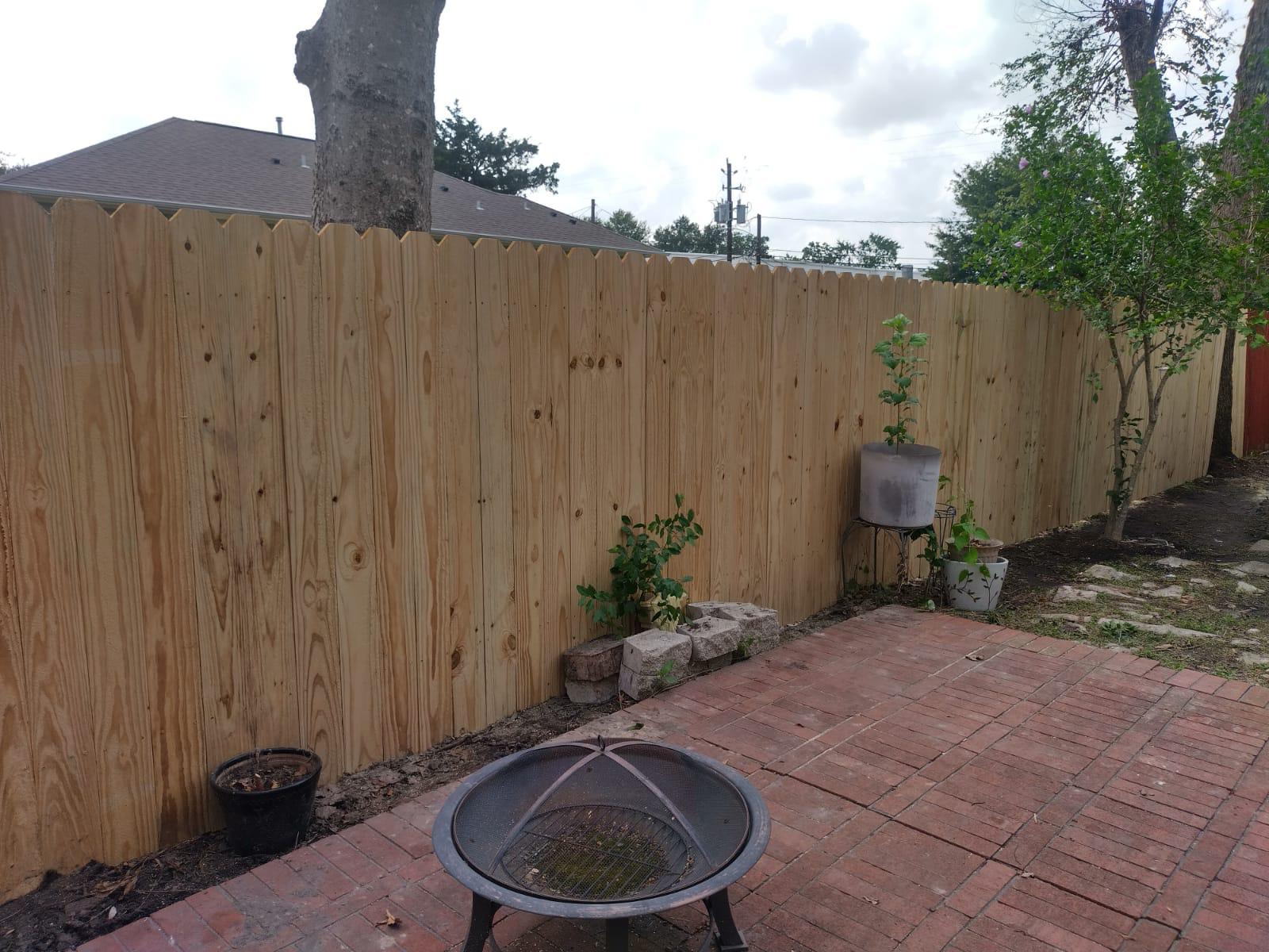 Fence Staining & Sealing — Galveston project 2