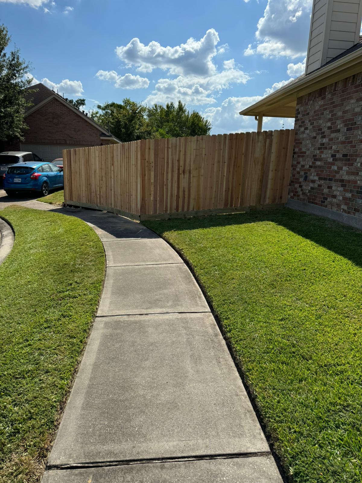 Kemah fence and gate — Galveston-area project 1