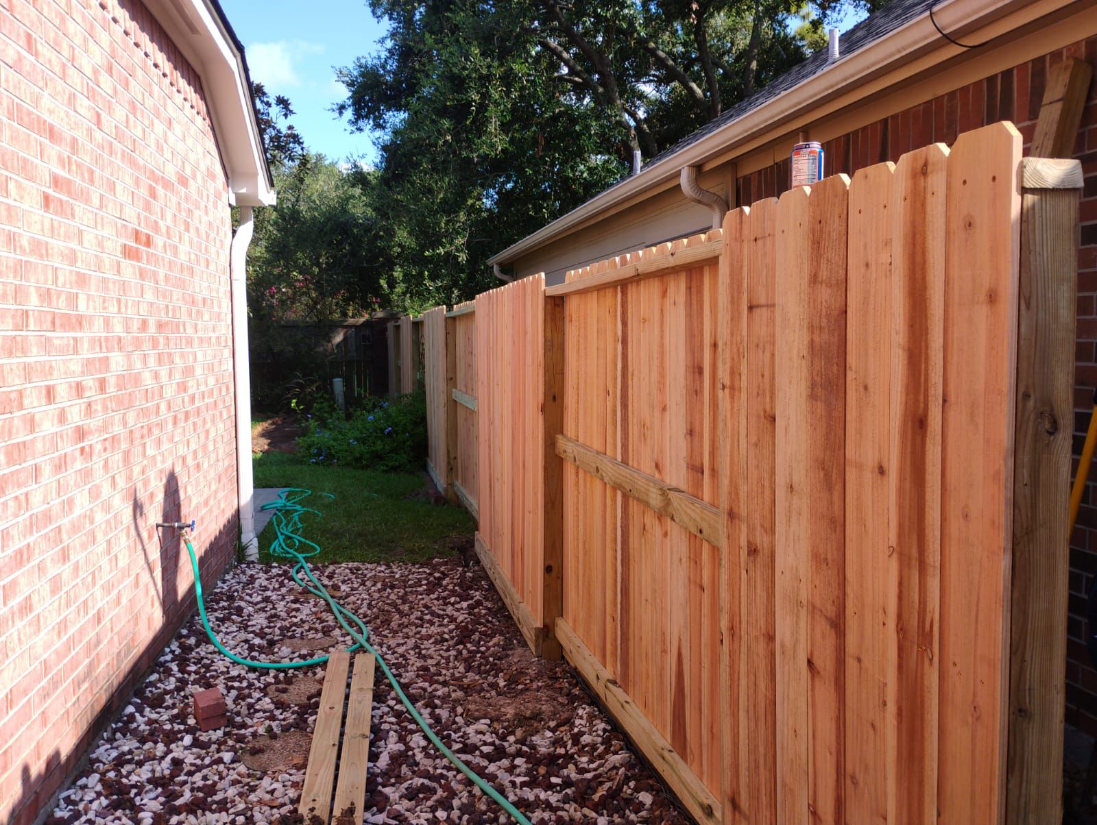 Pine Wood Fence — Galveston project 1