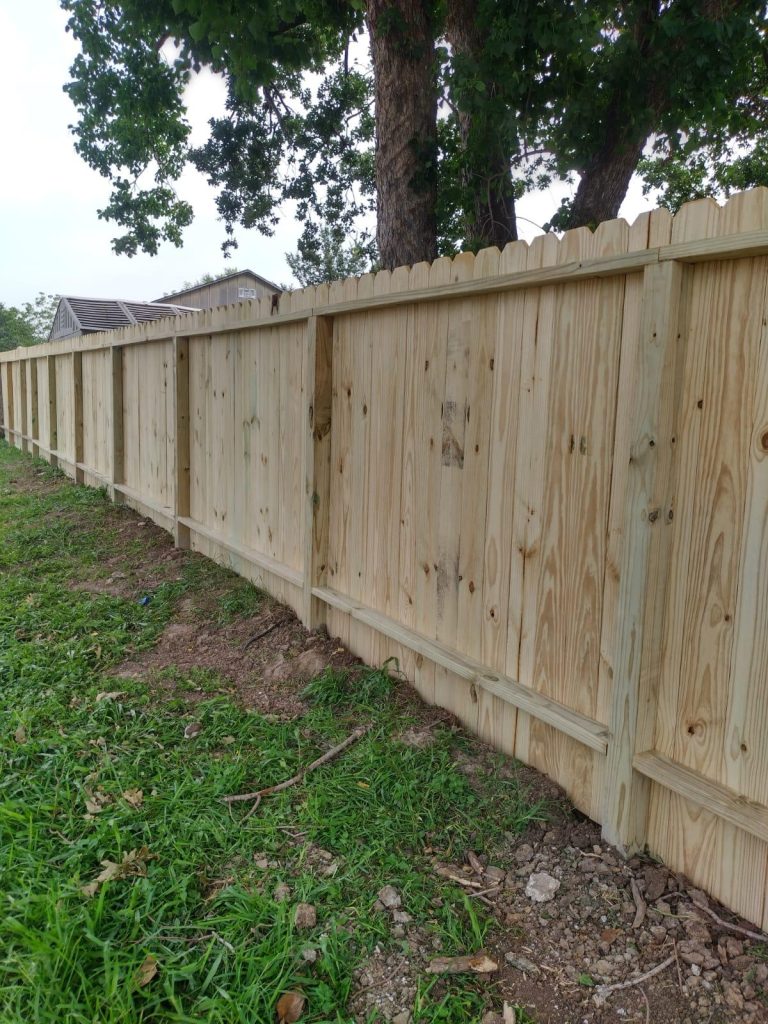 Wooden Fence in Galveston Texas