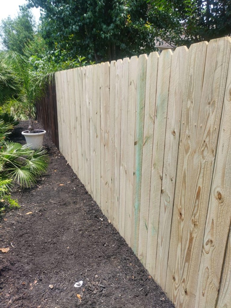 Wooden Fence in Galveston Texas