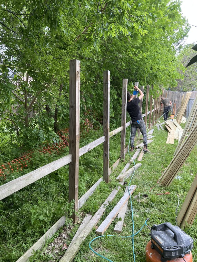 Wooden Fence Project in Galveston