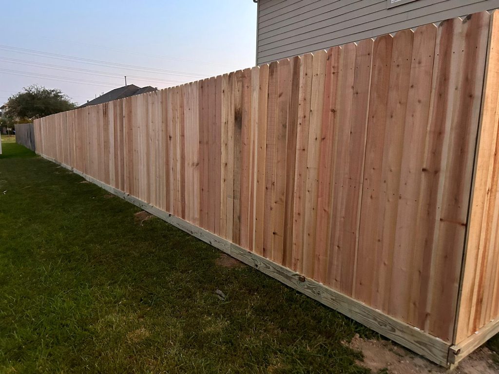 A Wonderful Wooden Fence Project in Hitchcock Texas