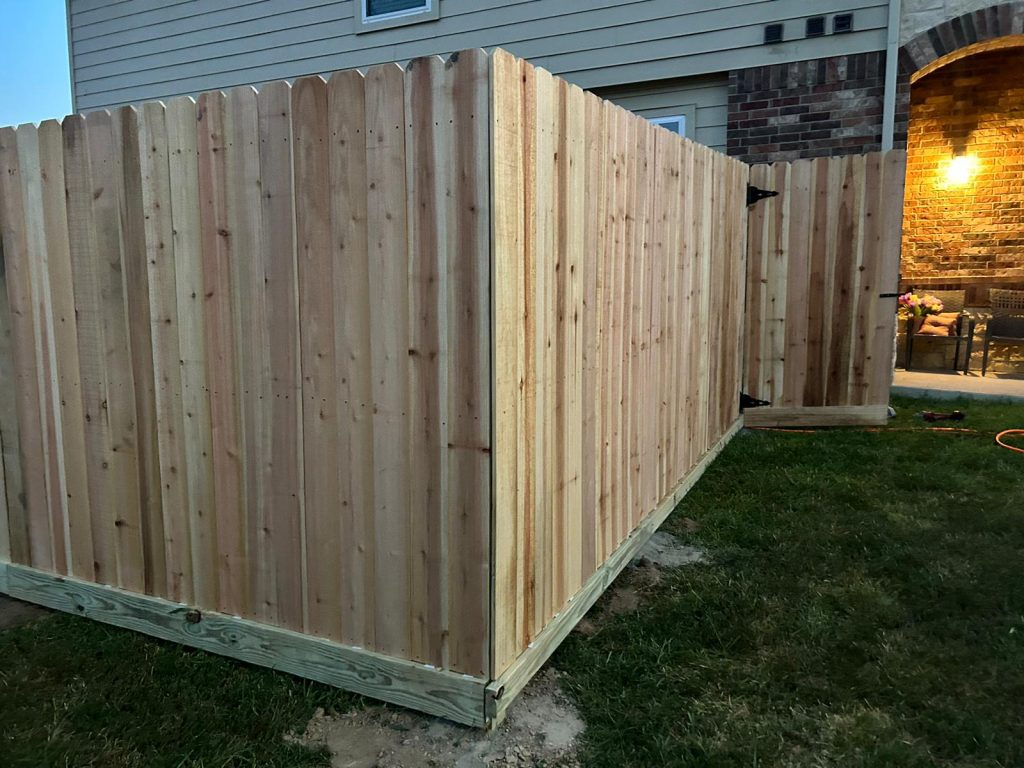 A Wonderful Wooden Fence Project in Hitchcock Texas