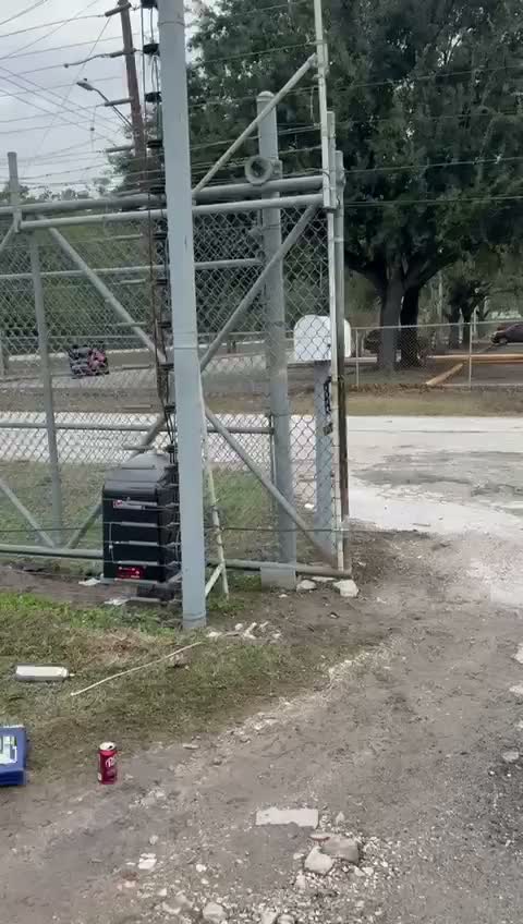 Commercial chain-link gate, Texas City TX