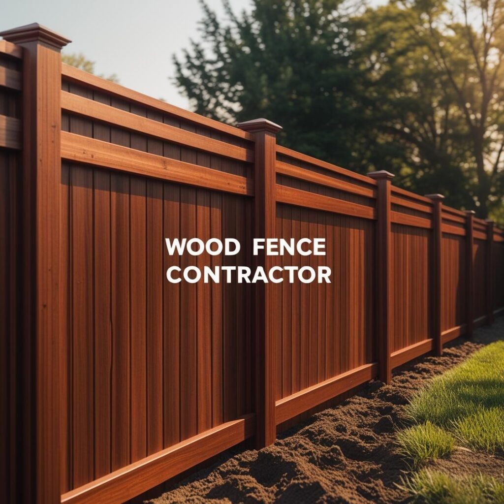 Wood fence repair and installation service