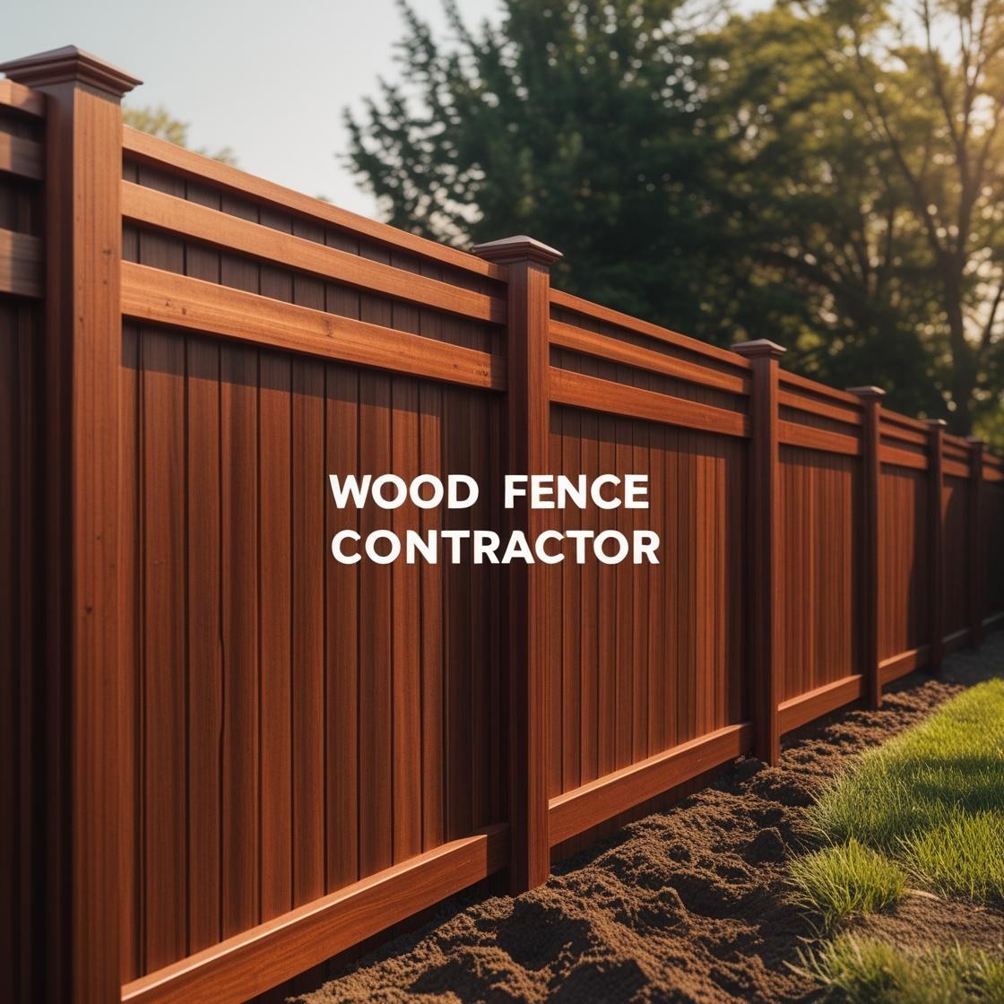 Wood fence repair and installation service