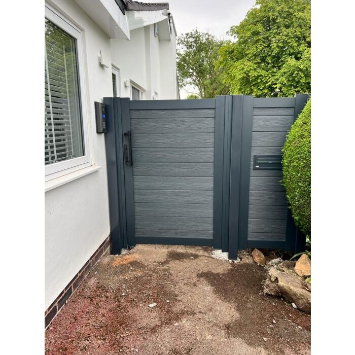 Professionally installed modern composite gate