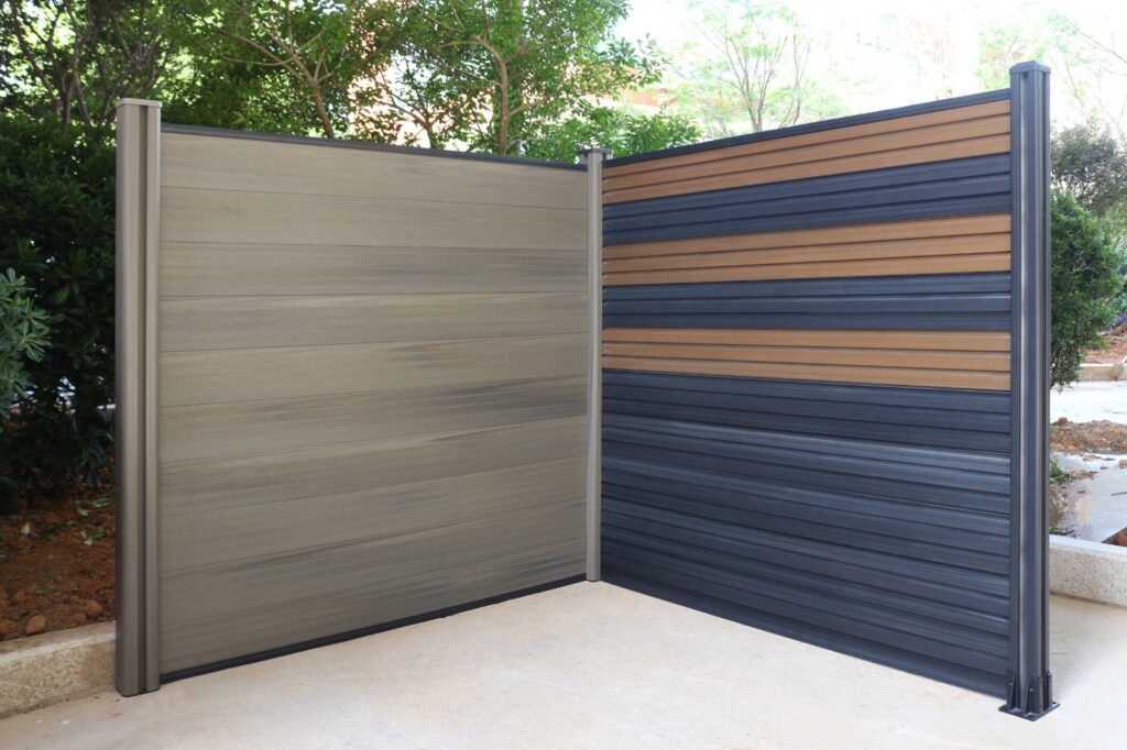 Modern composite privacy fence panels