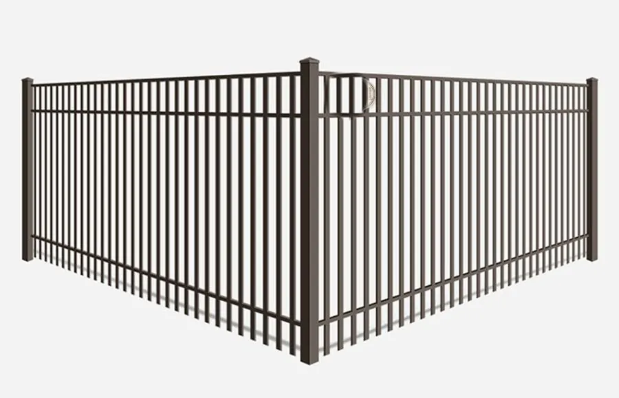 Product render: Aluminum fence · Double Picket