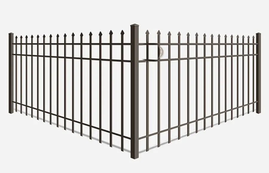 Product render: Aluminum fence · Spear Top