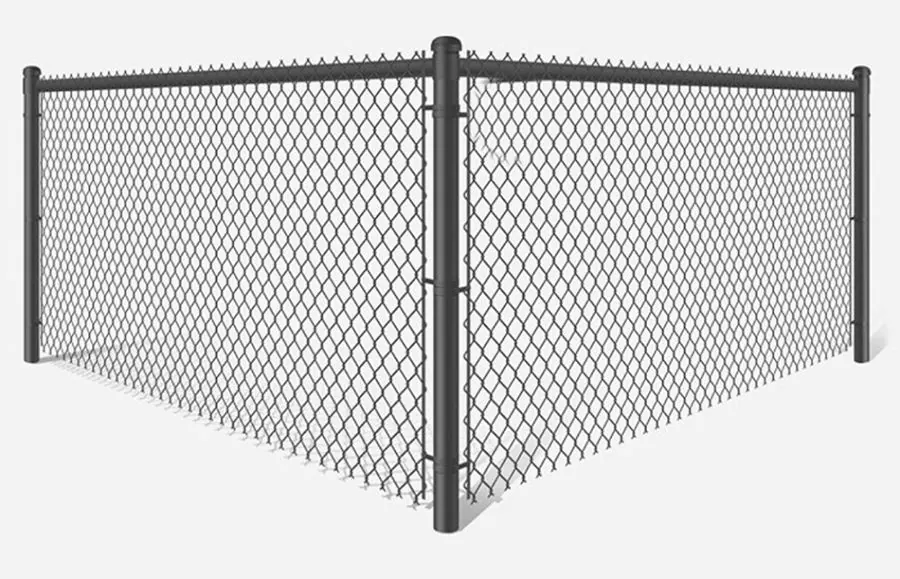 Product render: Chain link fence · Black