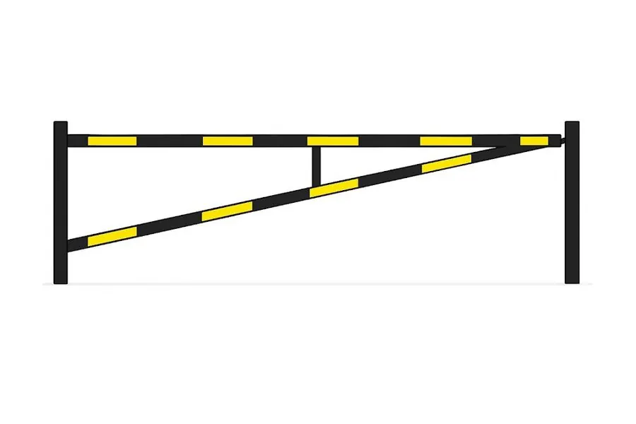 Product render: Commercial Single Swing Barrier Gate