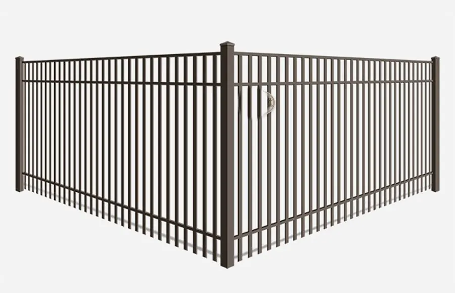 Product render: Iron fence · Double Picket