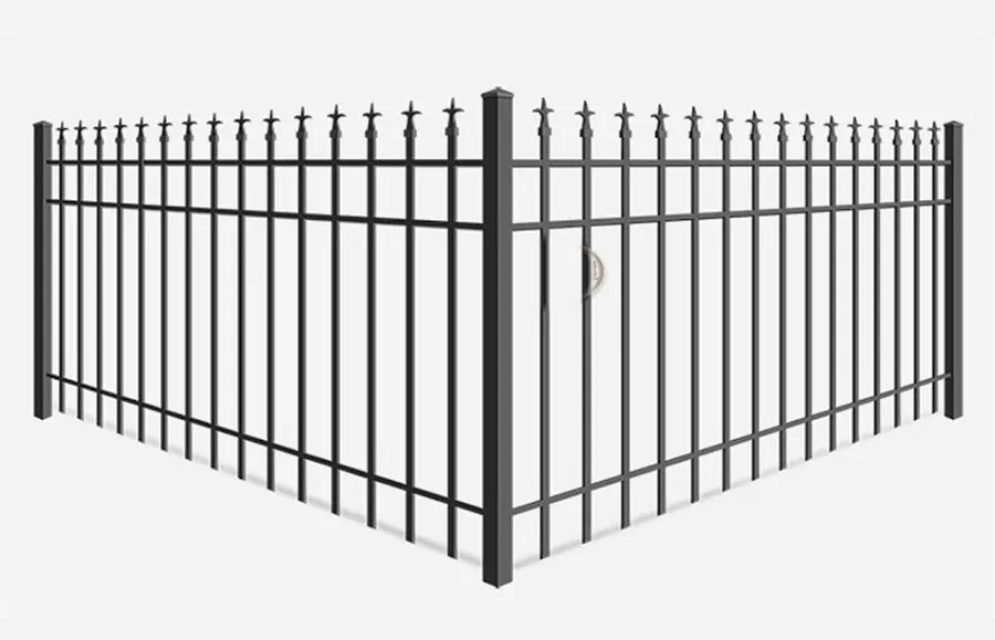 Product render: Iron fence · Triad Finial