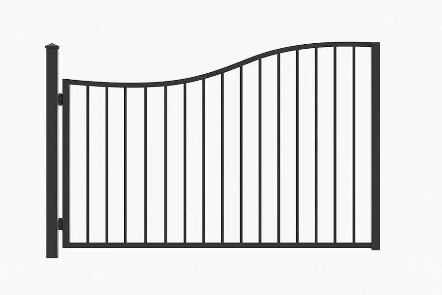 Product render: One Side Arch Swing Gate