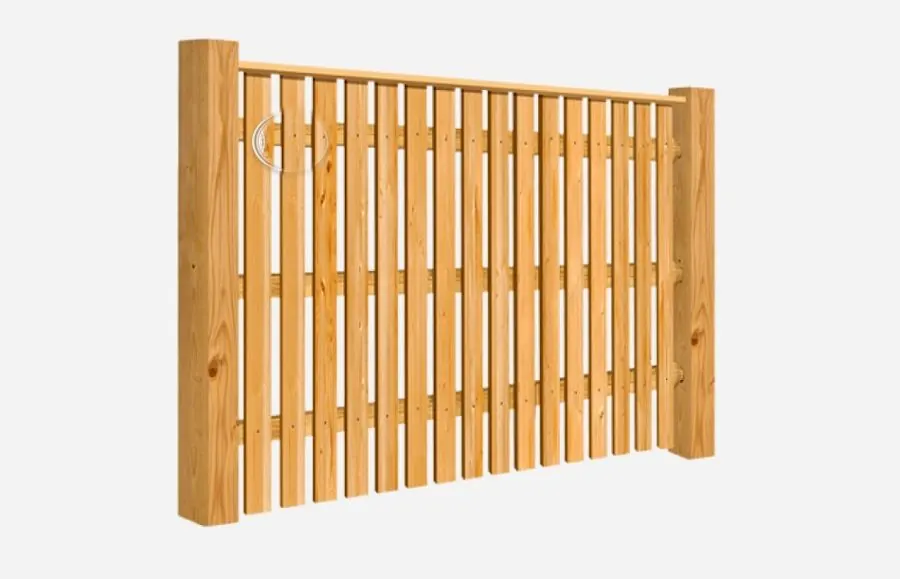Product render: Wood fence · England Style