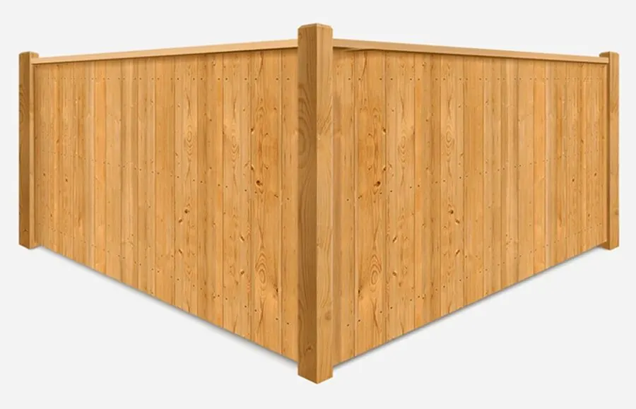 Product render: Wood fence · Stockade Border
